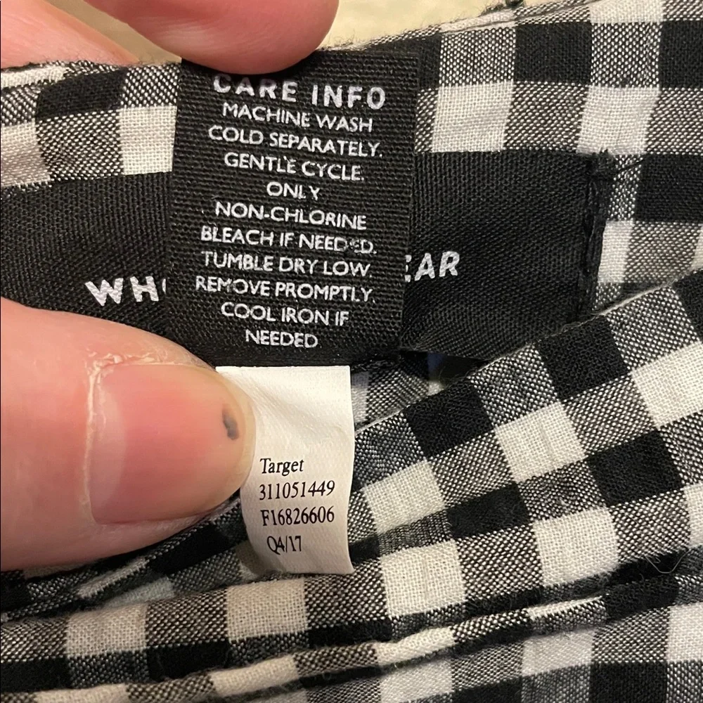 Who What Wear brand Checkered Skirt